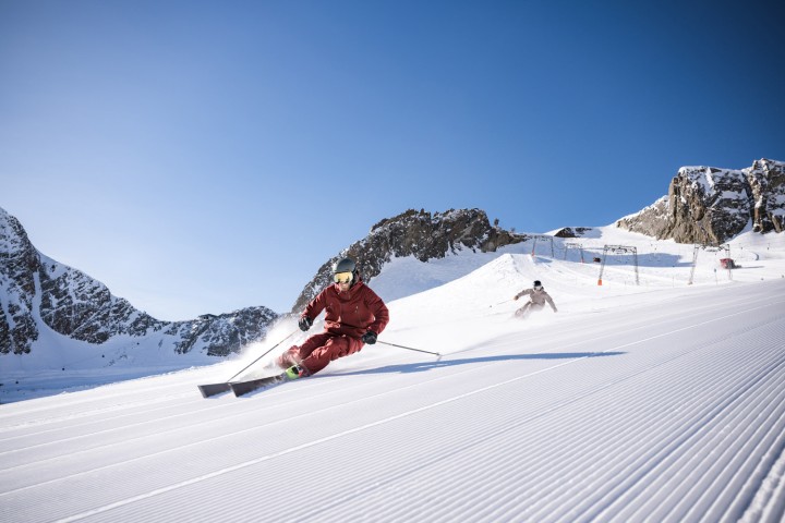 Night tobogganing in the Stubai Valley, Tyrol
